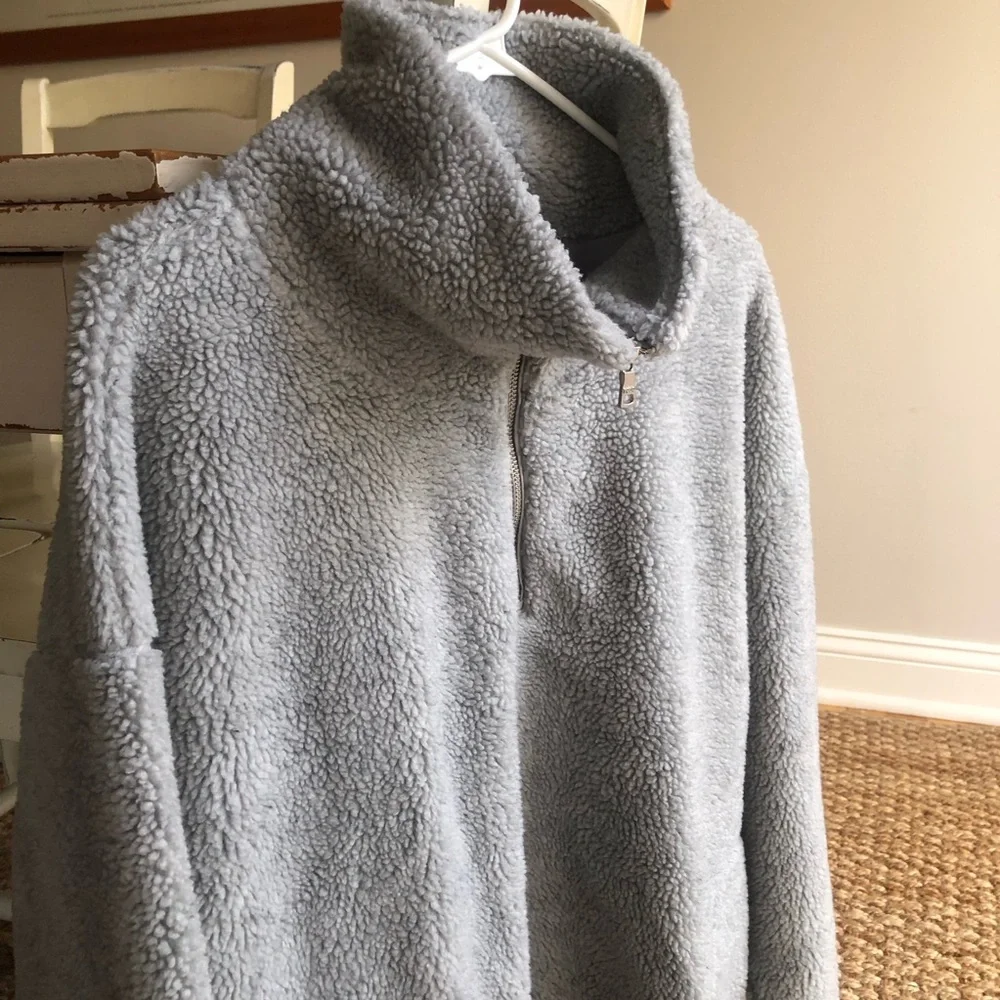 New: Polo Ralph Lauren Sherpa 1/4 Zip Popover Jacket. Lined. Size Medium